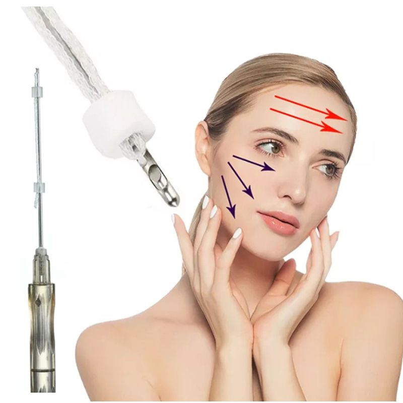 Buy Eye Eyebrow Forehead Pdo Thread Blunt Sharp Needle Cog Thread ...