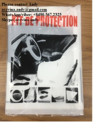Car Clean Set 5 in 1 Disposable Plastic Interior Car Protection Kit Auto Service Tools Car Care Products OEM