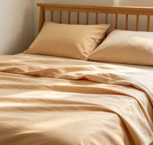 Microfiber Solid Color Bedding 4 Pcs Set Affordable Household Bed Linen