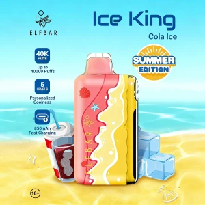 Bulk Elf Bar Ice King Summer 40K Cola Ice 40000 Puffs Disposable Vape with Fast Shipping