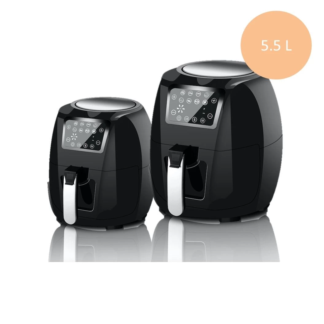 Buy Family Size Air Fryer 5.5l 7 In 1 Digital Air Fryer Recipe Books Upgraded Full Touch Screen