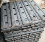 Q235 material fishplate mining track clamp stock rail connection accessories, coal mine track fishplate, fishplate trac