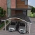 Import 10 x 20 carport domain single double garage aluminum car canopy from China
