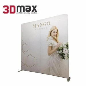 10ft tension fabric trade show display wall for advertising