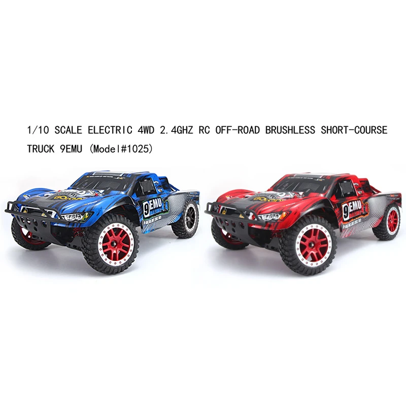 1/10 Brushless RC Car 1025 short-course truck slash electric 4x4 truggy REMO Hobby 9emu