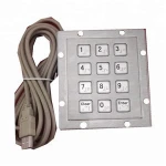 12 keys metal keypad with full travel button in 3x4 matrix