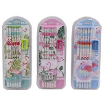 12 pcs 7 inch HB Standard pencil set stationery products stationery set for kids