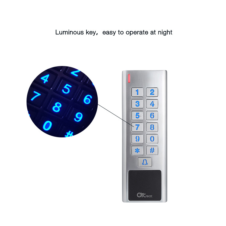 Buy 125khz Waterproof Metal Standalone Access Control Keypad Id Card ...