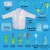 Import 12pcs fun educational kids medical kit toys with sounds and light,3-6 years old doctor dress up costume set from China