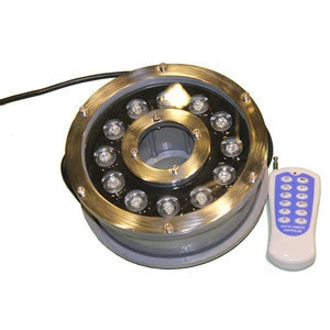 12V 12W IP68 Underwater RGB LED Fountain Nozzle Ring Lights With Stainless Steel Fountain Light