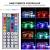 Import 12v power supply 5m 10m waterproof rgb 24keys 44key remote  flexible 300leds color changing rgb smd5050 led light strip kit from China