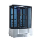 1.4m length double seat foshan shower cabin with steam function
