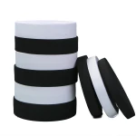 15/20/25/30/35/40/50 mm Width Flat Sewing Stretch Rope White Black Color Polyester Knit Elastic Band Waistband