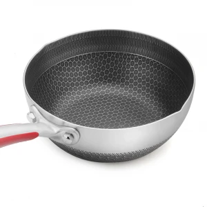 16/18/20/22cm Stainless Steel Wok Frying Pan Home Kitchen With Steaming Pan