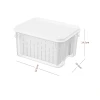 1.9L Freezer food storage container plastic food contianer with removerable drain plate & LId