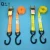 Import 1inch 25mm 800kg  Heavy duty all steel colored zinc Ratchet Tie Down Strap with double S hooks from China
