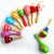 Import 1PC Baby Wooden Ball Toys Baby Rattles Sand Hammer Musical Toy Instrument Sound Maker Baby Attetion Training Toy Random Color from China