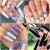 1Set Summer Colorful Butterfly Designs Nail Art Stickers Watermark DIY Colorful Tips Nail Decals