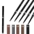 Import 2 in 1 eyebrow pencil + eyeliner double-headed smudge-proof waterproof color eyebrow pencil private label from China