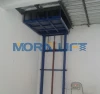 2 storey 6 meter wall mounted lead rail electric cargo lift