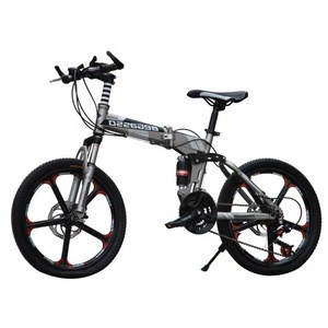 20-inch folding mountain bike 21-speed disc brake children&#39;s bicycle spoke wheel shock absorption student bicycle