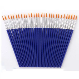 20 Pcs/Set Fine Hand Painted Thin Hook Line Pen Blue Art Supplies Drawing Art Pen Paint Brush Nylon Brush Painting Pen