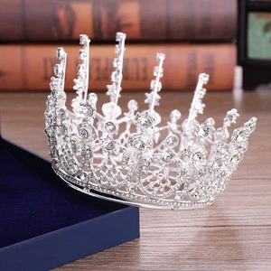 2018 New Designed  Baroque Tiara  Hair Accessory  Luxury Crown Professional Jewelry Manufacture