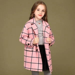 2019 fancy fashion coat children baby kids girls winter formal wool jacket coat