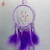 Import 2019 Wholesale Beautiful Design Bright Purple Fluffy Goose Feather Dream Catcher for Room and Car Hanging Decoration from China
