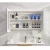 Import 2020 China latest wall mounting cheap modern pvc bathroom cabinet vanity from China