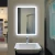 2020 Hot sale Bathroom Mirror With Led Lights Makeup Glass Silver Back-lit Mirror