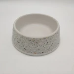2020 Hot Sale Two Design luxury Bowl Pet Dog Bamboo Food Bowl Pet Bowls Feeders