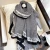Import 2020 Korean luxury long shawl houndstooth cotton and linen feel ladies dual-use warm scarf cotton and linen scarf from China