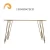 Import 2020 New Design Elegant Factory price Wooden top hairpin legs dining tables with metal legs from China
