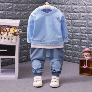 2021 Autumn Baby Girl Boy Clothing Sets Infant Clothes Suits Casual Sport T Shirt Pants Kid Child Boys Clothes Suits