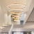 Import 2021 Chandeliers Lights Ceiling Acrylic Aluminum Ring New Design Hanging Lamp Pendant Light from China