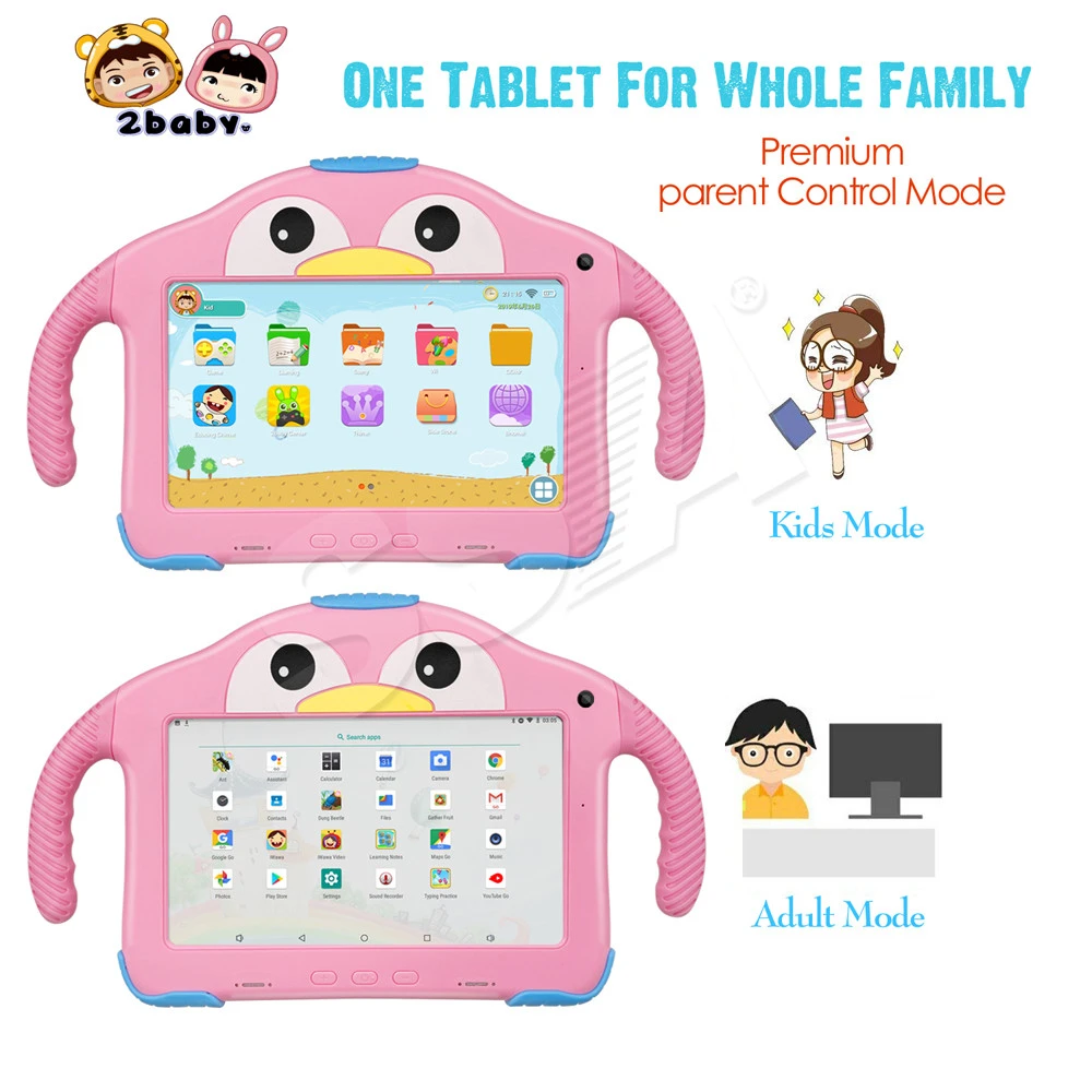 2021 new arrival Amazon hot selling high quality 7 Inch Children Tablet Android Touch Screen Kids Tablet PC