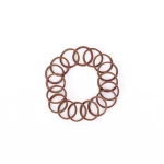 2021 New Design Eco-friendly Mini Rubber Band Solid Color Nature Elastic Hair Band