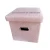 Import 2021 New Fabric linen Folding Fashionable Multicolor Pouf Ottoman Floor Cushion Cube Toys box Collapsible Storage Stool from China