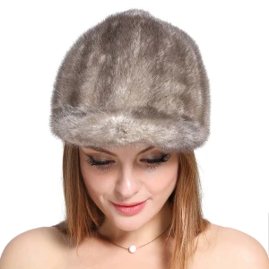 2021 New Style Five-Color Beautiful Lady Girl Winter Fashion Mink Fur Hat Colorful Cap winter hat wholesale winter hats