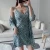 Import 2021 yiwu supplier two-piece leopard-print light summer dress for home wear sexy harness pajamas suit from China
