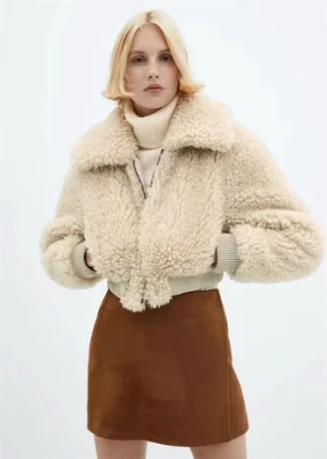 2023 winter new European and American womens street artificial fur coat short jacket