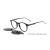 Import 2024 Customized Logo Magnetic Clip-on Acetate Optical Eyeglasses Eyewear Frame with Polarized Sunglasses Lenses from China