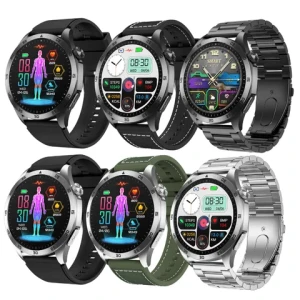 2024 Good Quality IP68 Waterproof 380mAh Long Time 1.43inch Amoled Screen ECG Smart Watch Fitness Tracker Sports Smartwatch