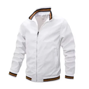 2024 New Spring and Autumn Fashion Mens Jacket Casual Waterproof Blank Golf Lightweight Windbreaker Bomber Jacket