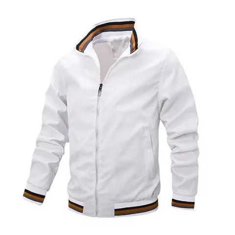 2024 New Spring and Autumn Fashion Mens Jacket Casual Waterproof Blank Golf Lightweight Windbreaker Bomber Jacket