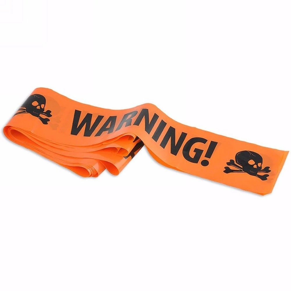20FT Halloween Caution Fright Tapes PE Wlastic Warning Tape Party Haunted House Props