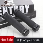 2pcs/1 Pair Mountain Road Cycling Bike Bicycle MTB Handlebar Cover Grips Smooth Soft Rubber Anti-slip Handle Grip Lock Bar End
