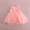 3-24 M Girl Dresses Toddler Girls Sleeveless Lace Dress Summer Baby Birthday Princess Dress