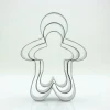 3 pcs big middle small gingerbread man shape cake fondant cutters tools cookie biscuit baking molds